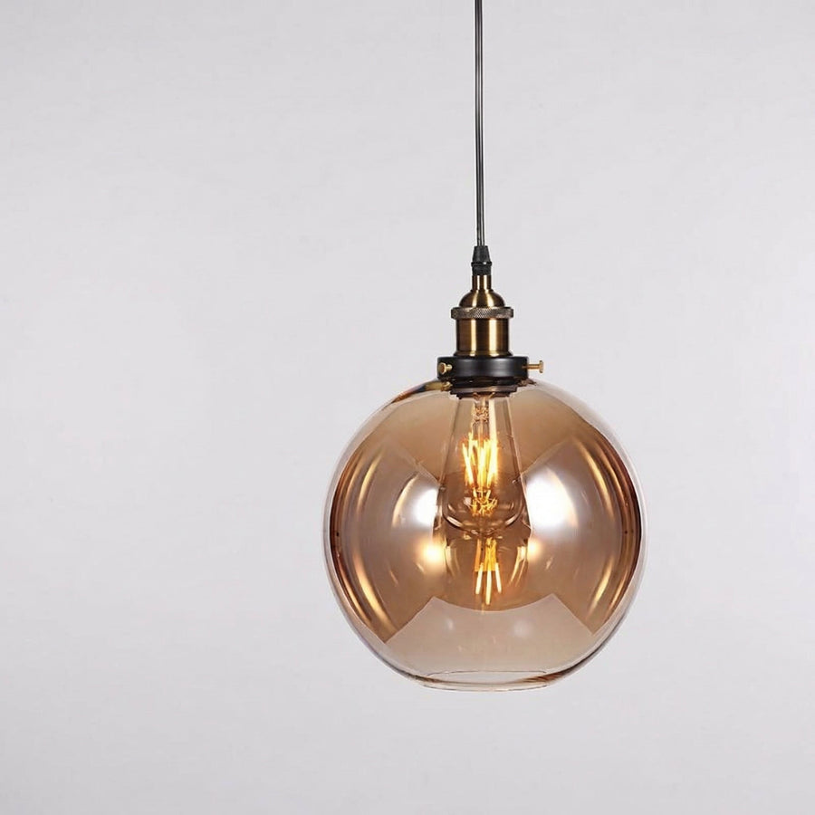 Vintage Globe Glass Pendant Light