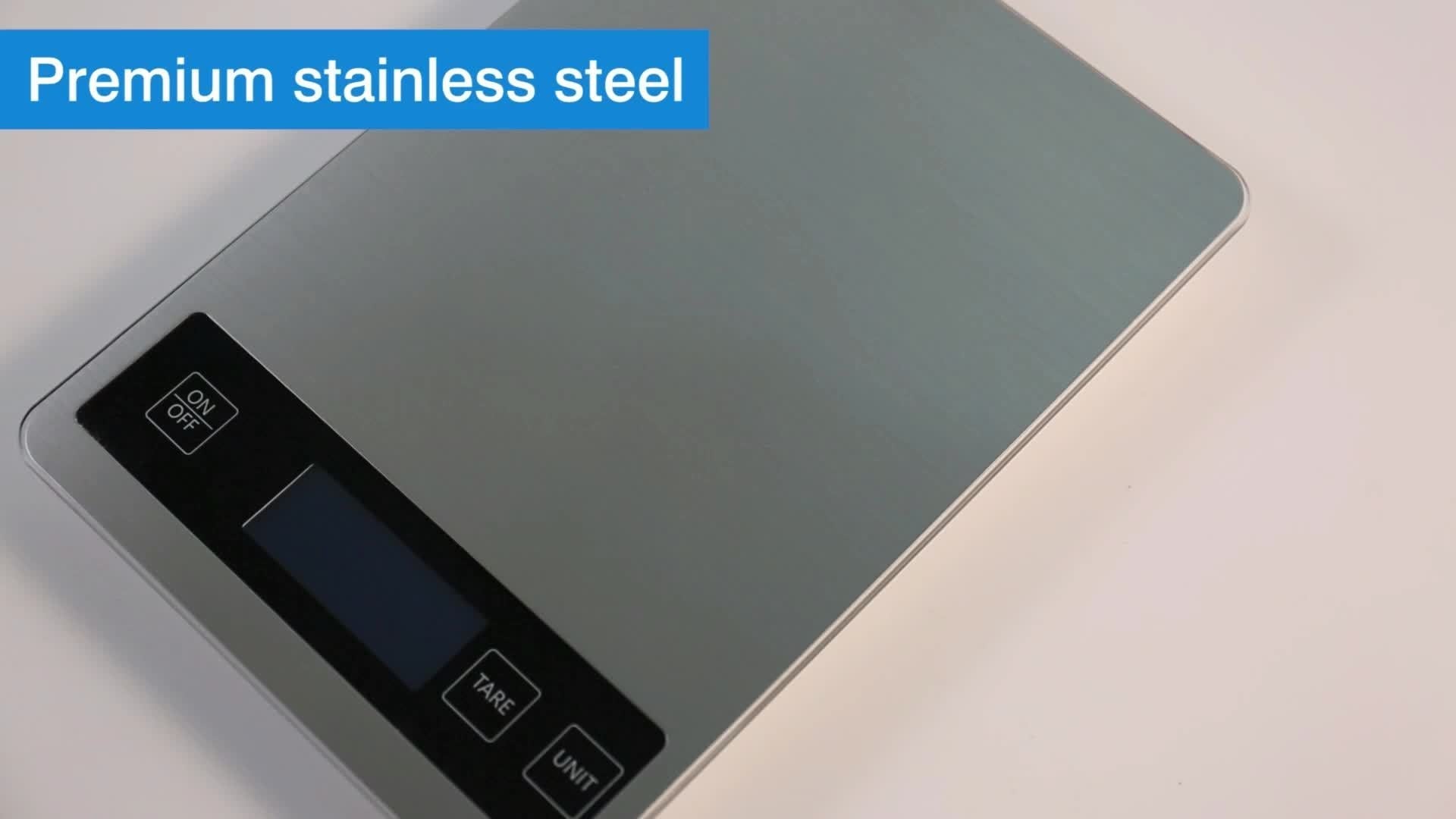 15kg Digital Kitchen Scale | USB Rechargeable Precision Food Weighing Scale