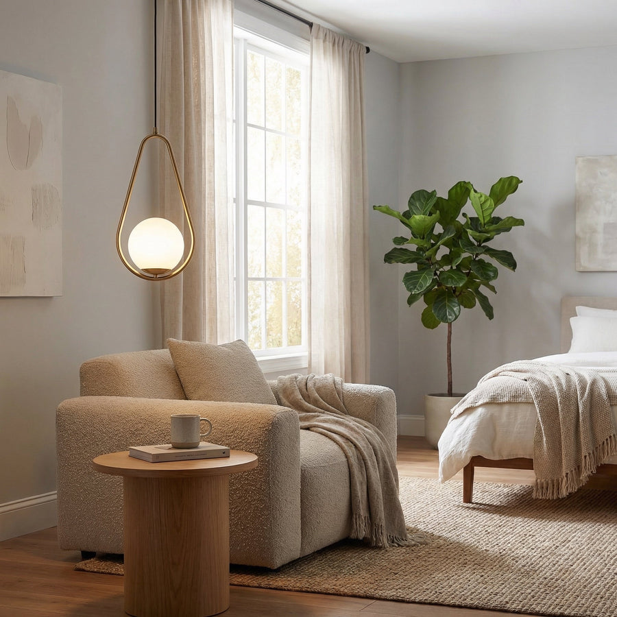 Nordic Gold Minimalist Pendant Light