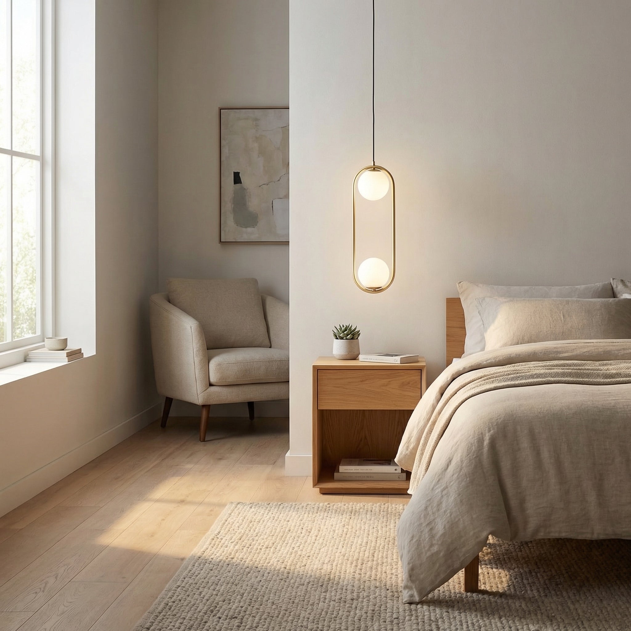 Nordic Double Globe Pendant Light