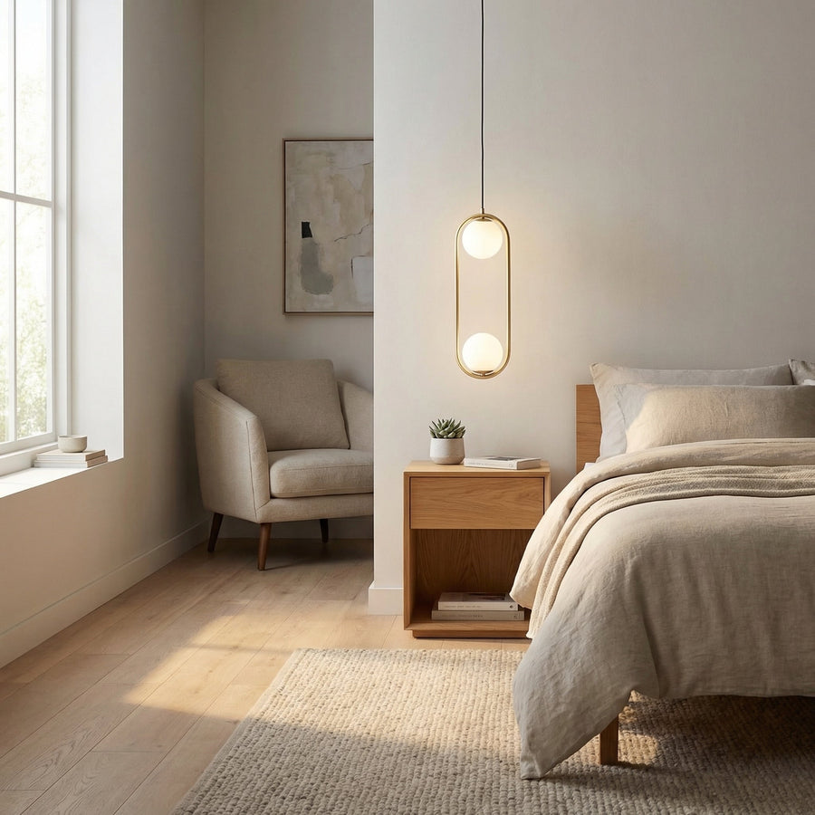 Nordic Double Globe Pendant Light
