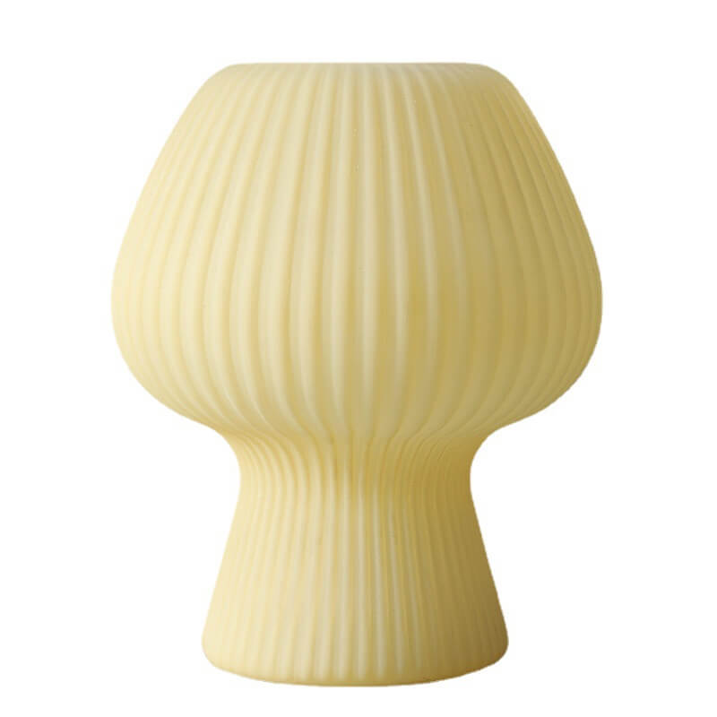 Minimalist Sturdy Mushroom Glass Table Bedside Lamp