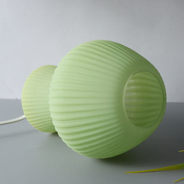 Minimalist Sturdy Mushroom Glass Table Bedside Lamp