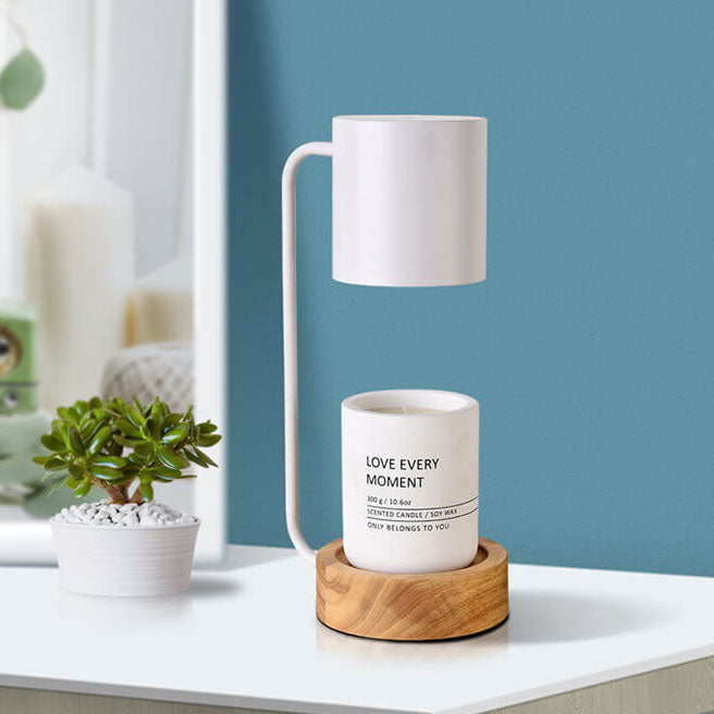 Japanese Minimalist Table Lamp | Wood & Metal Design