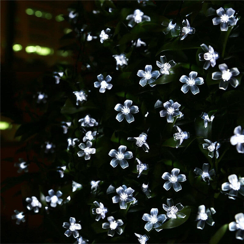 Solar Flower String Lights with Multicolour LED