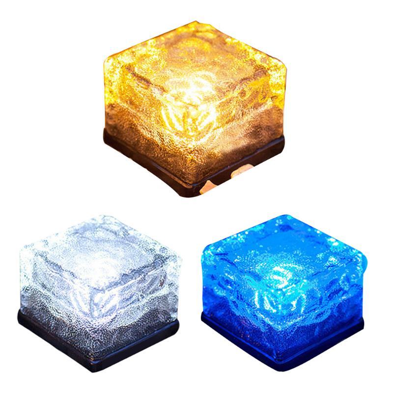 Solar Garden Cube Light With Colour Changing Water Ripple Effect