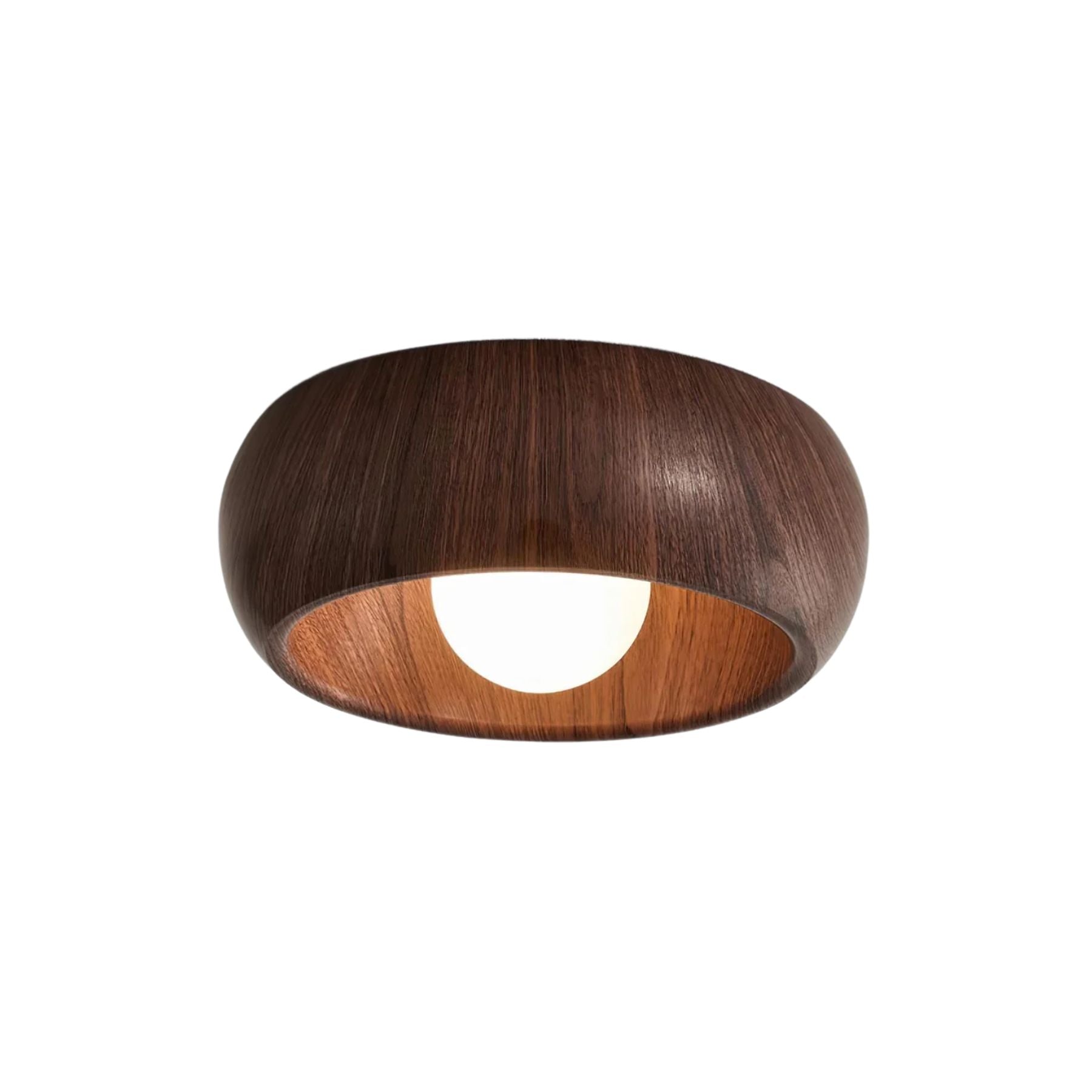 Modern Ceiling Light Wood Flush Mount Minimalist LED Fixture