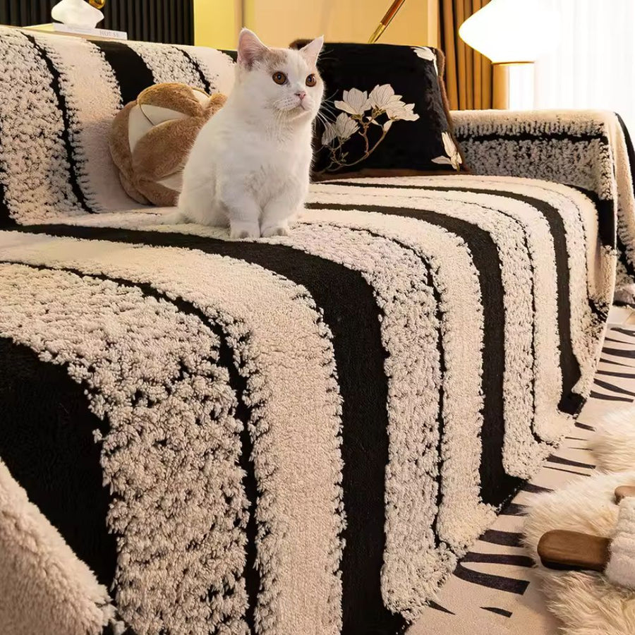 Striped Haven Couch Cover