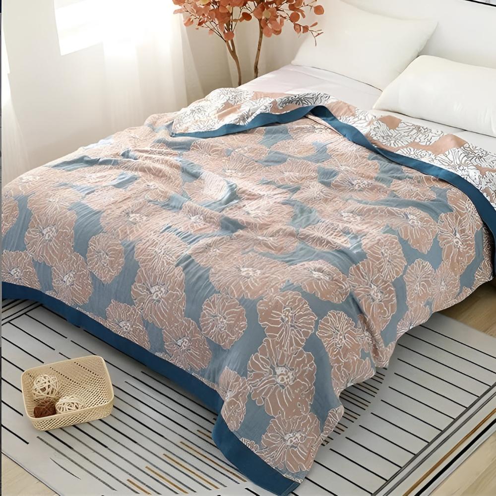 Botanical Bliss Cotton Gauze Blanket