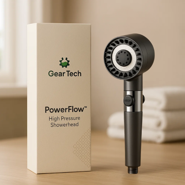 Turbo Boost Shower Head with 9‑Layer Filtration System