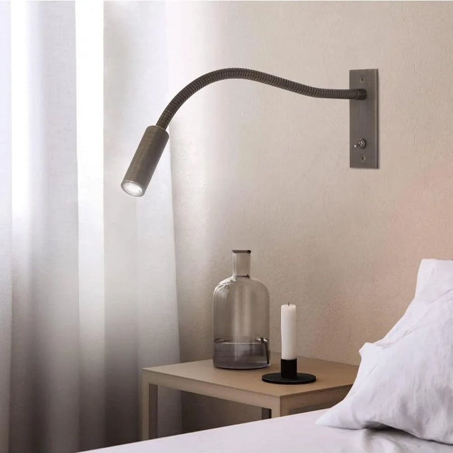 Adjustable LED Wall Reading Light Flexible Bedside Spotlight Lamp