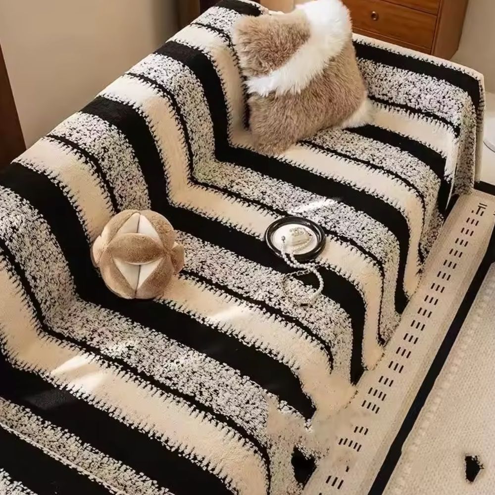 Striped Haven Couch Cover