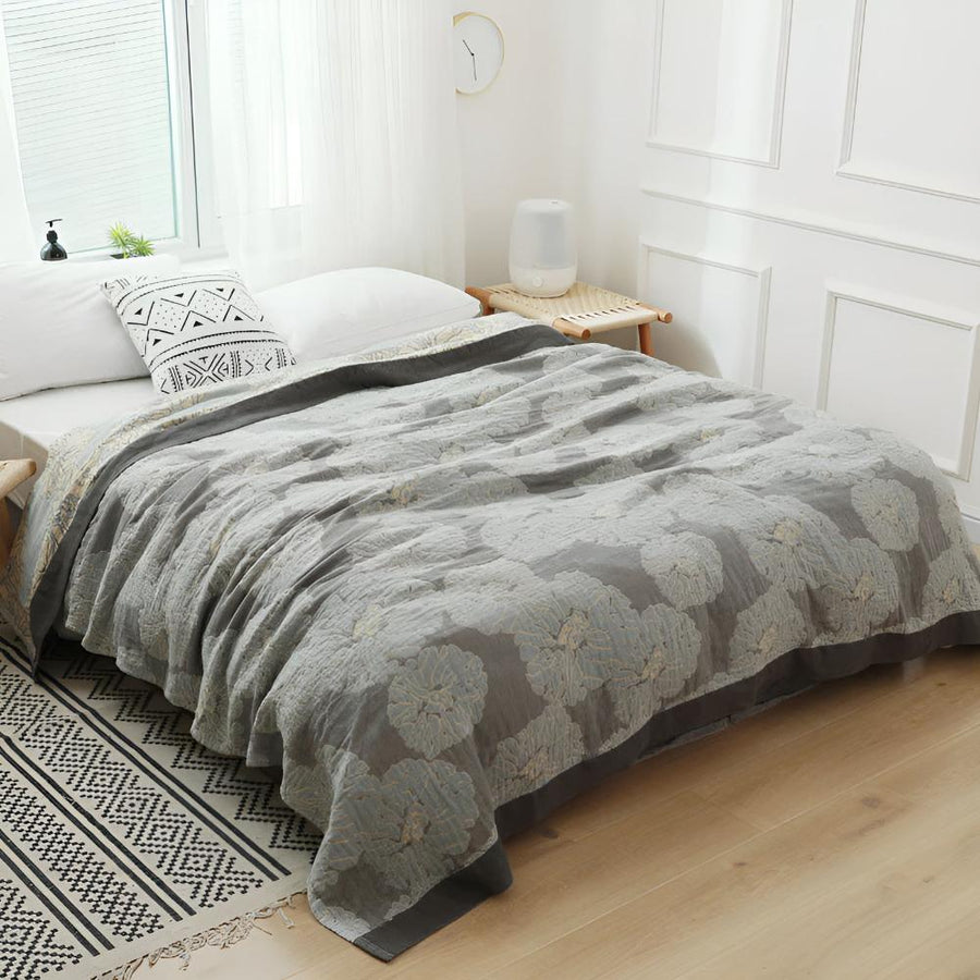 Botanical Bliss Cotton Gauze Blanket