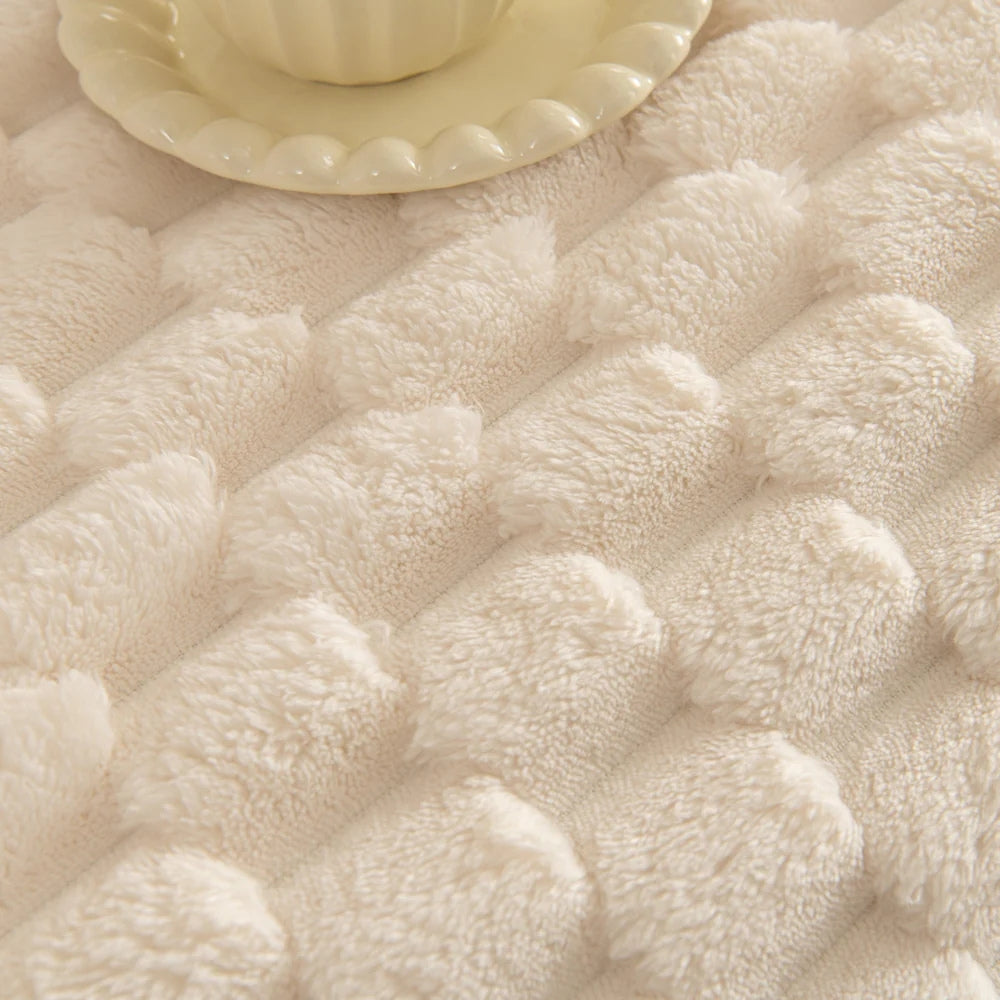 Tufted Rabbit Faux Couch Cover