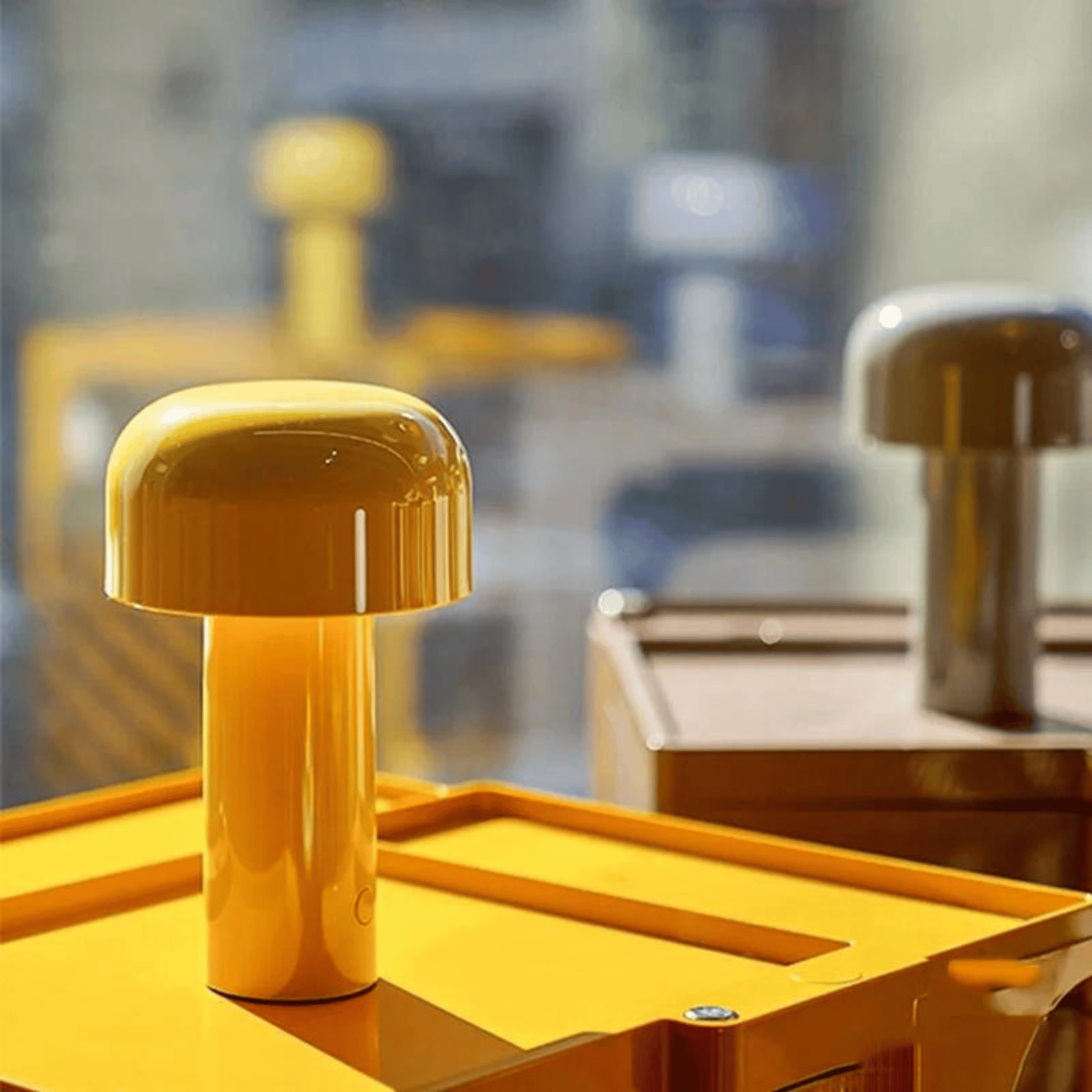 Rechargeable LED Table Lamp with Metal Shade