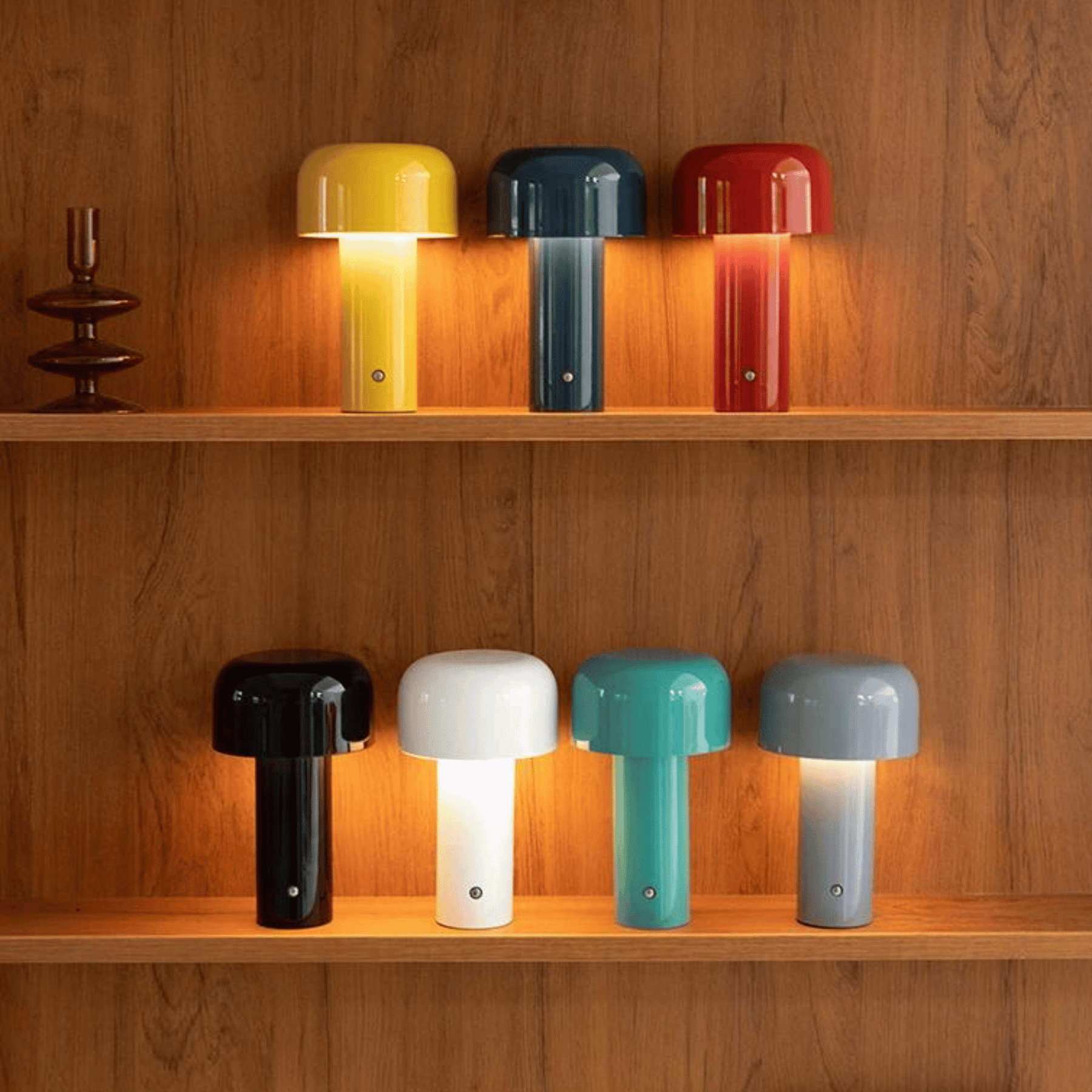Rechargeable LED Table Lamp with Metal Shade