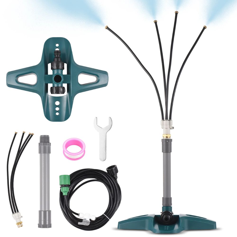 Outdoor Misting System Freestanding Patio Cooling Spray Device