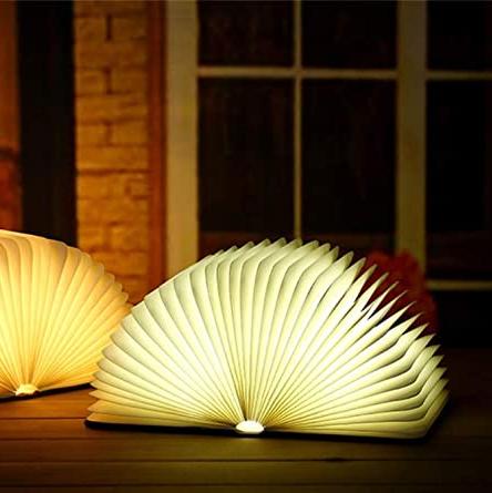 Folding Book LED Table Lamp with Warm Ambient Light