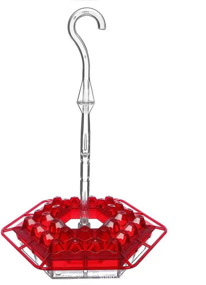 Outdoor Hanging Hummingbird Feeder with Ant Guard Nectar Tray