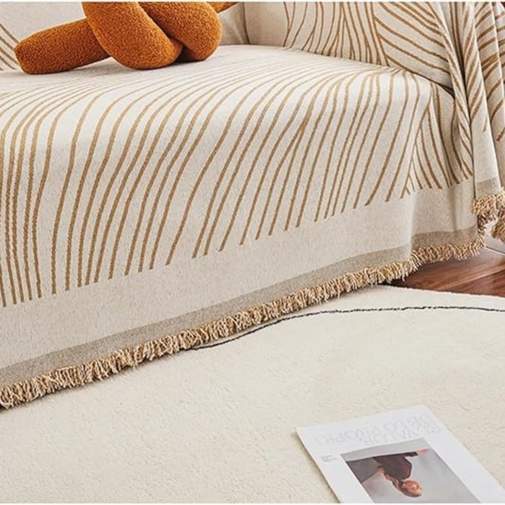 Calista Wave Chenille Couch Cover