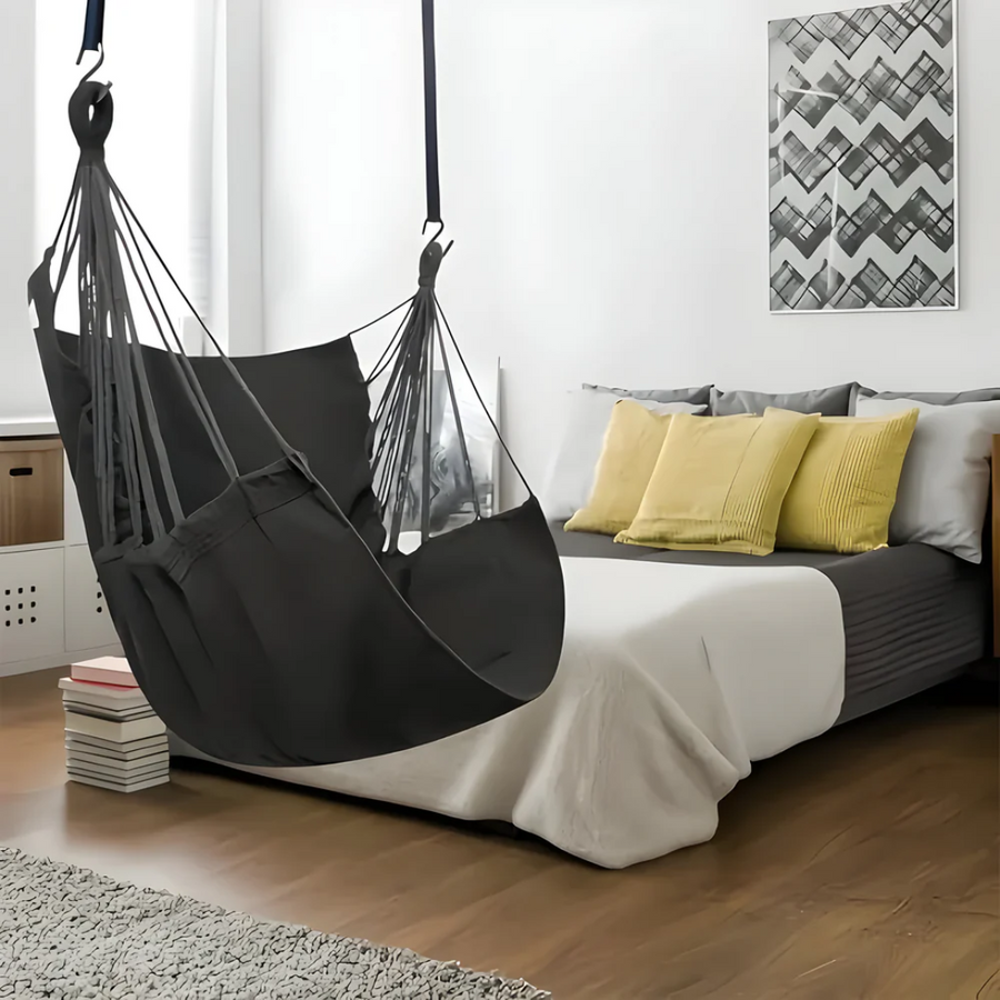 Hanging Hammock Chair Cotton Rope Swing Seat Outdoor