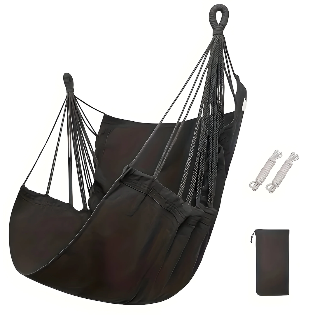 Hanging Hammock Chair Cotton Rope Swing Seat Outdoor