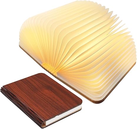 Folding Book LED Table Lamp with Warm Ambient Light