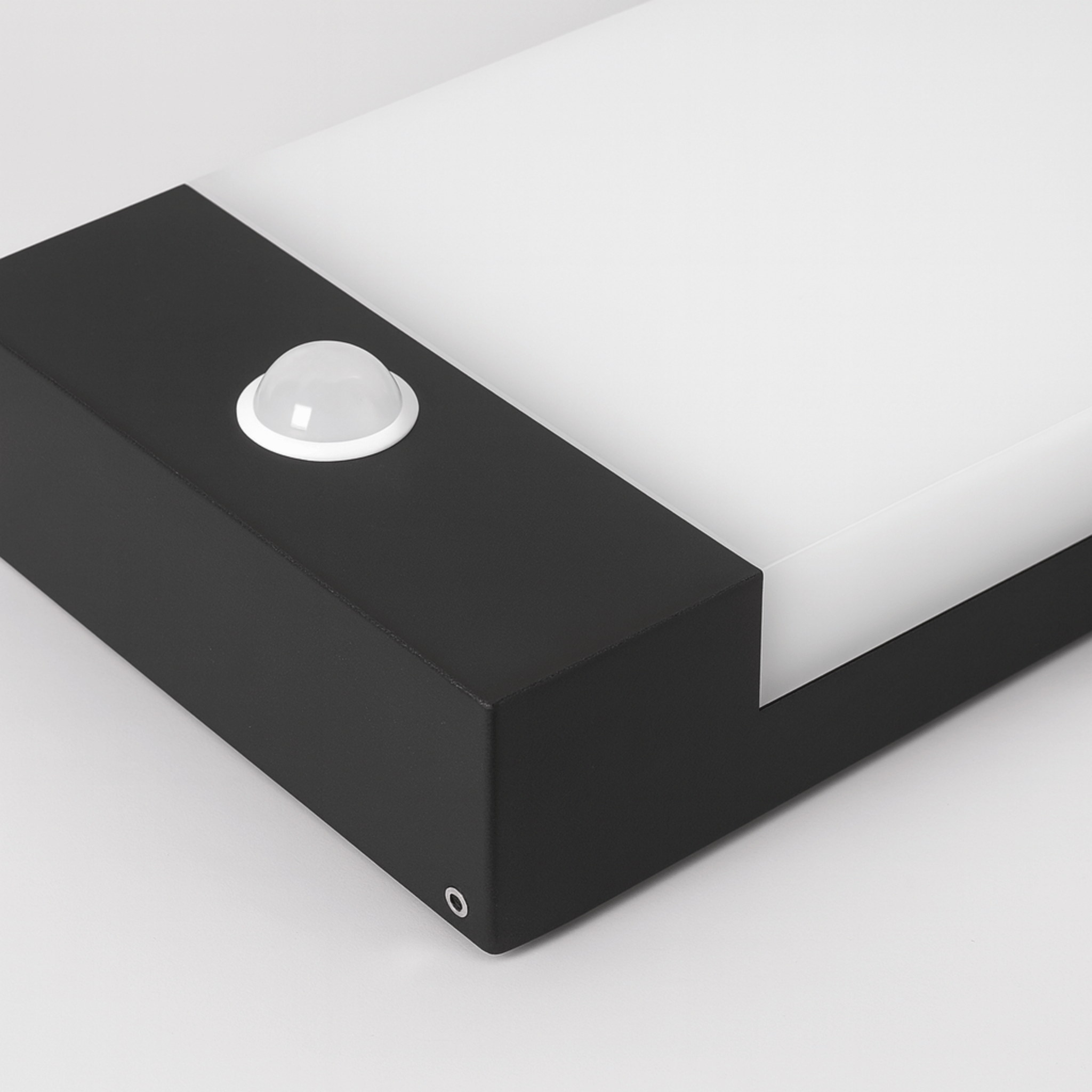 LED Exterior Wall Lamp with Flat Panel and Motion Detection