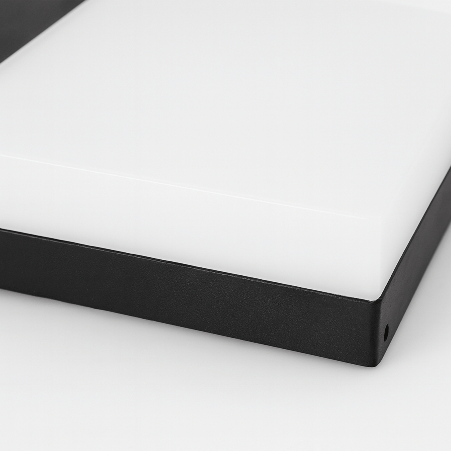 LED Exterior Wall Lamp with Flat Panel and Motion Detection
