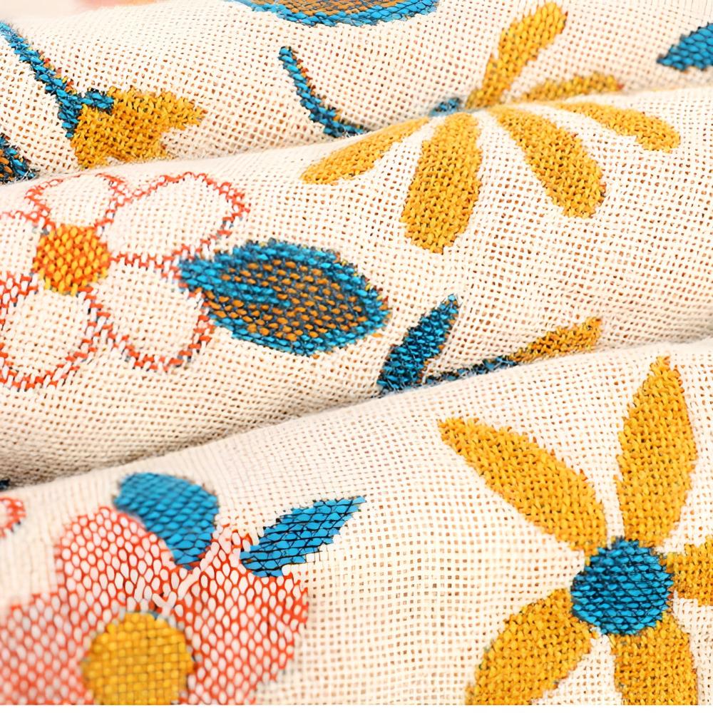 Daisy Dreamer Reversible Tassel Cotton Blanket