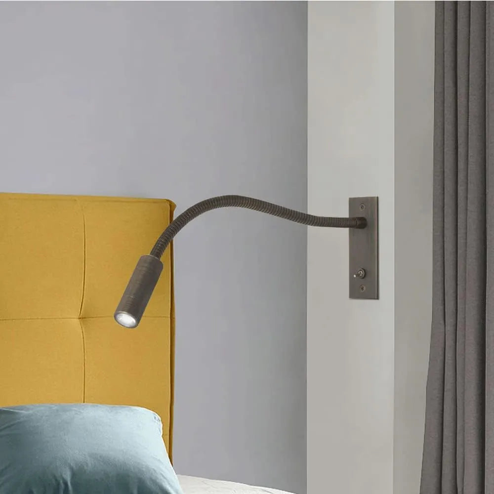 Adjustable LED Wall Reading Light Flexible Bedside Spotlight Lamp