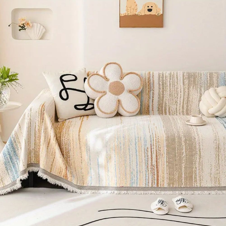 Serene Stripes Couch Cover