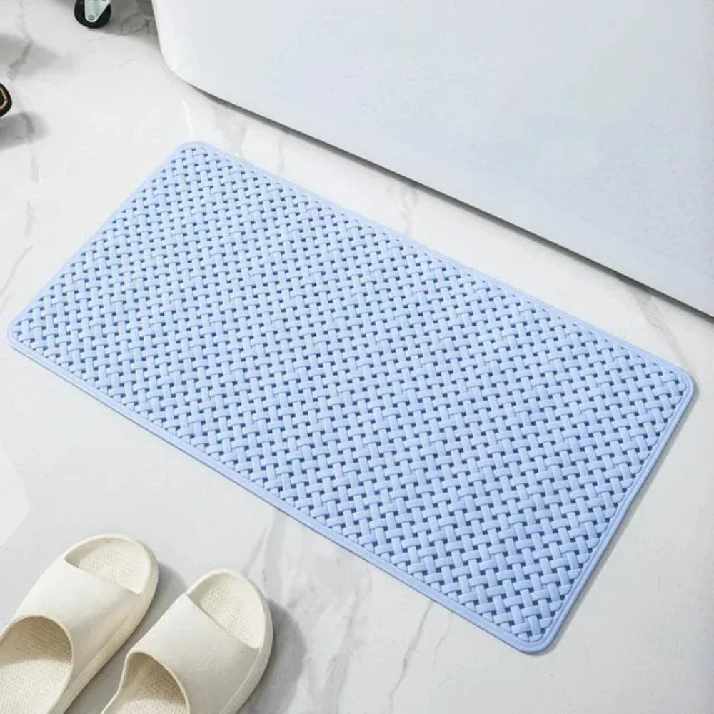 Secure Anti-Slip Shower Mat with Suction Cups for Bathtub Safety and Easy Cleaning