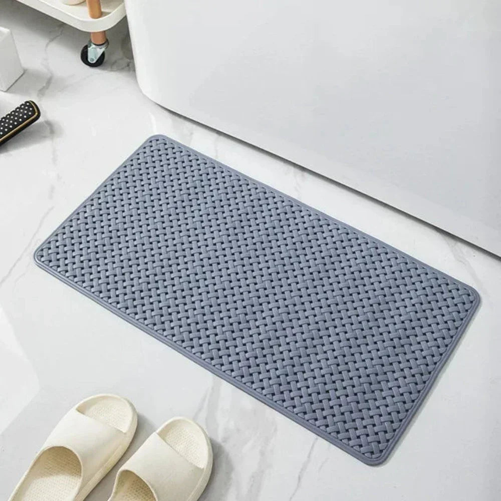 Secure Anti-Slip Shower Mat with Suction Cups for Bathtub Safety and Easy Cleaning