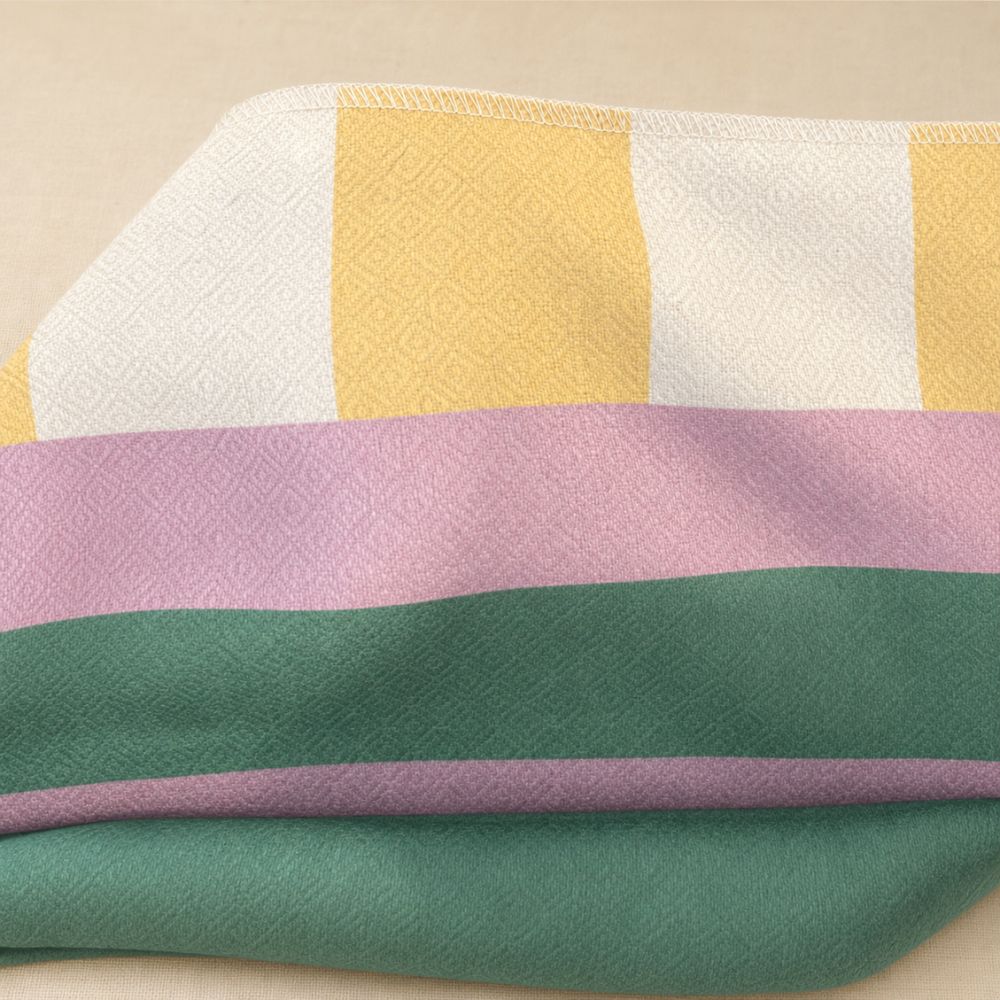 Atelier Pastel Striped Couch Cover