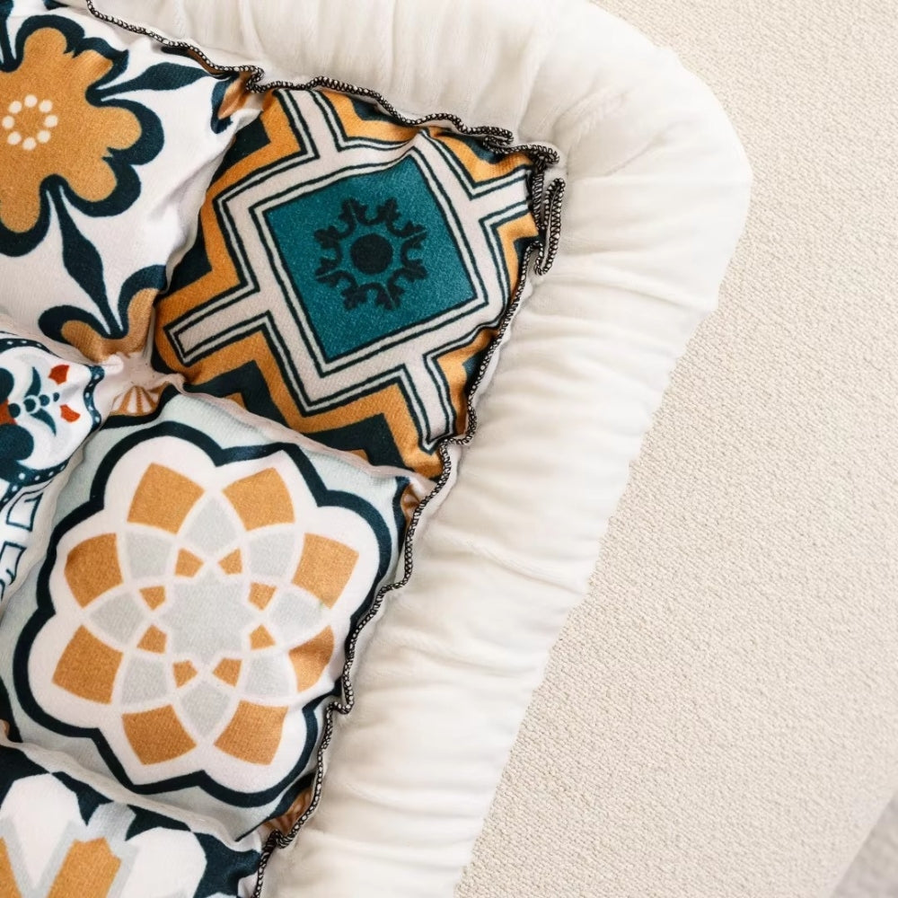Bohemian Printed Quilted Couch Cover