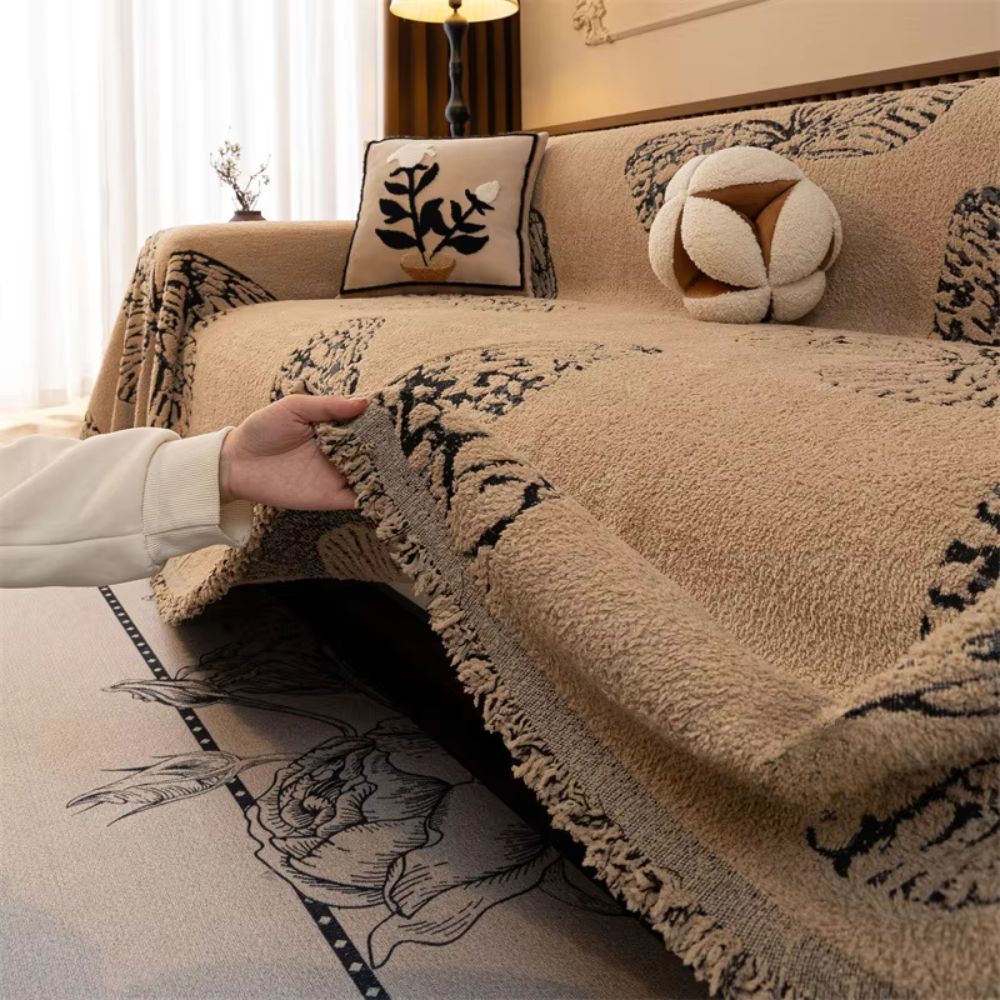 Butterfly Loom Couch Cover