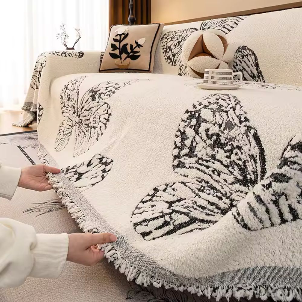 Butterfly Loom Couch Cover