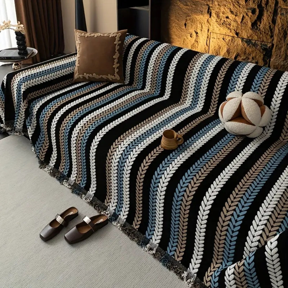 Cascade Stripe Couch Cover
