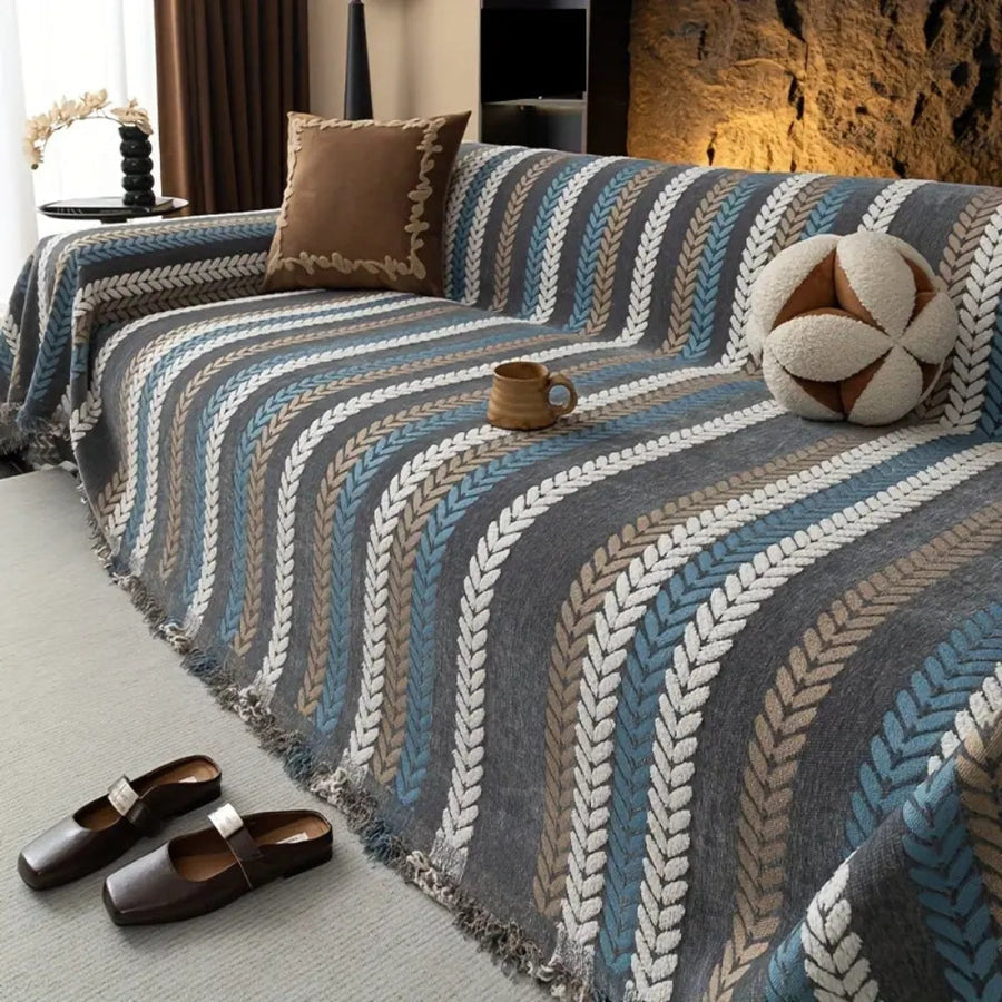 Cascade Stripe Couch Cover