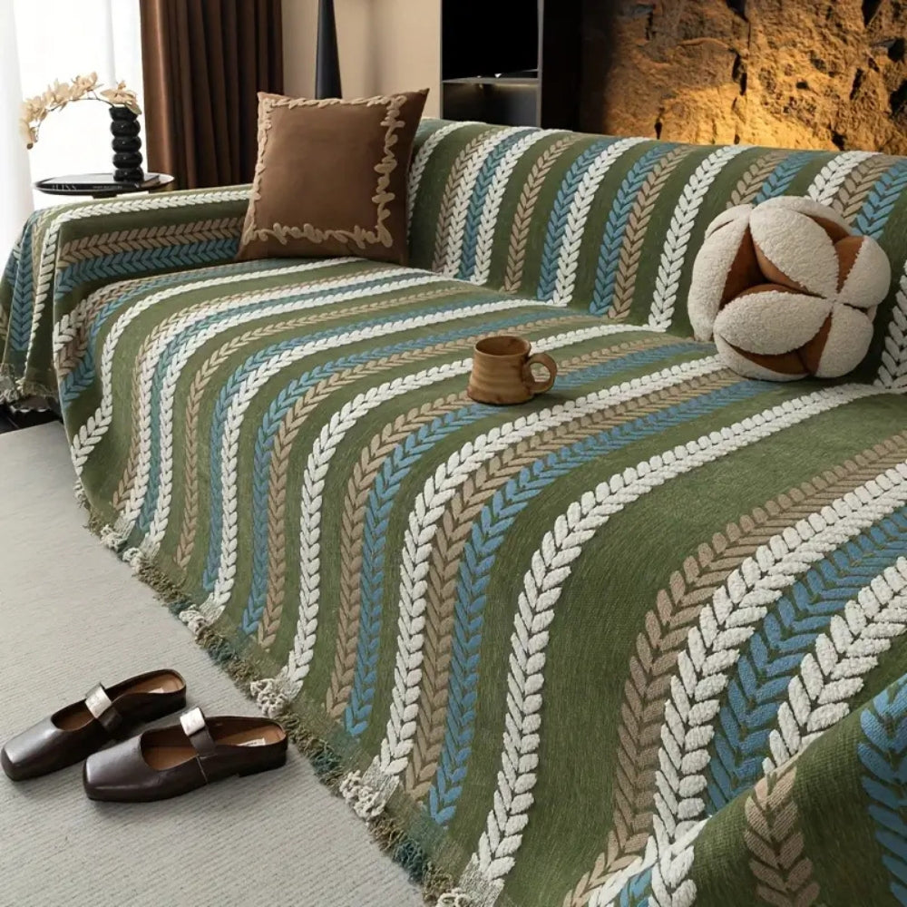 Cascade Stripe Couch Cover