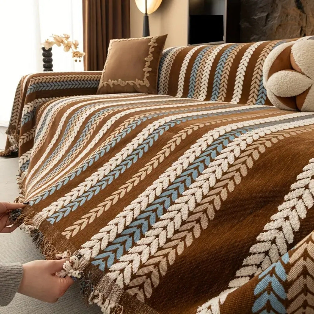 Cascade Stripe Couch Cover