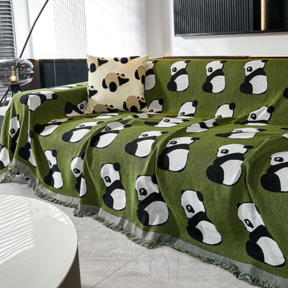 Chantesse Panda Leopard Print Couch Cover