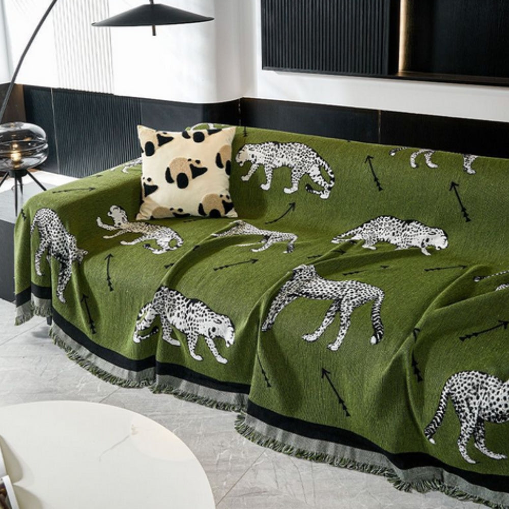 Chantesse Panda Leopard Print Couch Cover