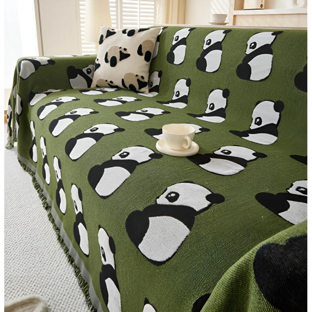 Chantesse Panda Leopard Print Couch Cover