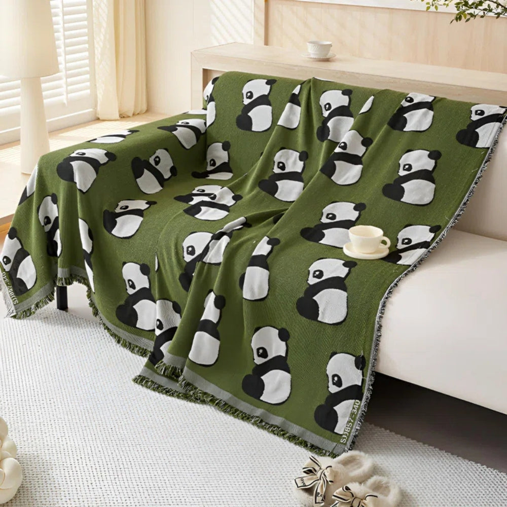 Chantesse Panda Leopard Print Couch Cover
