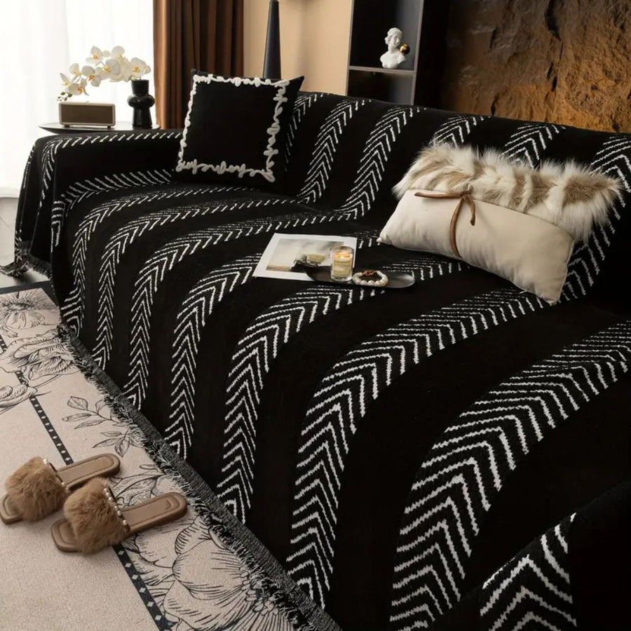 Chevron Echo Line Couch Cover
