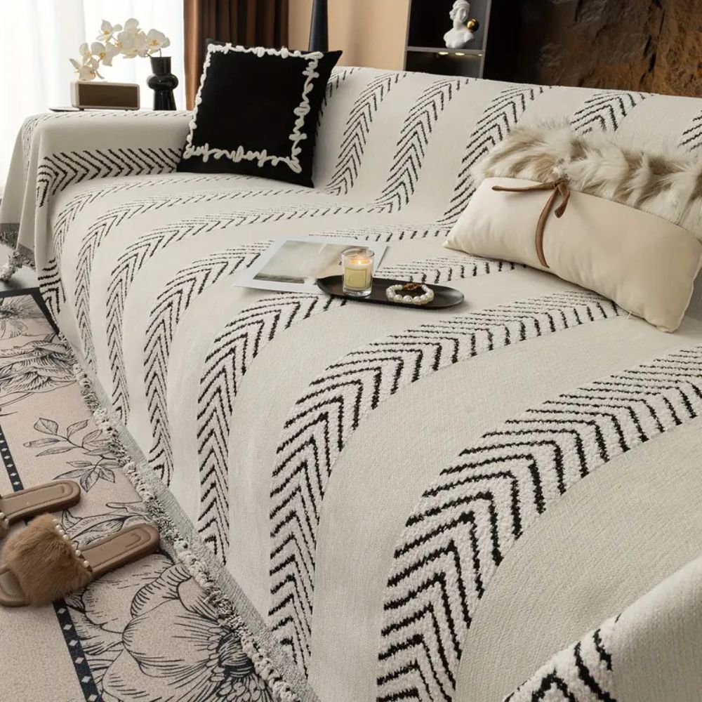Chevron Echo Line Couch Cover