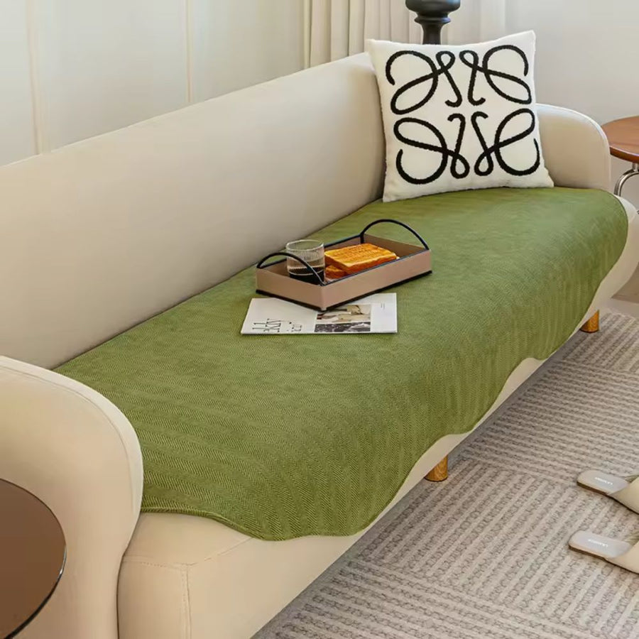 All-Season Plain Contour Fit Couch Cover