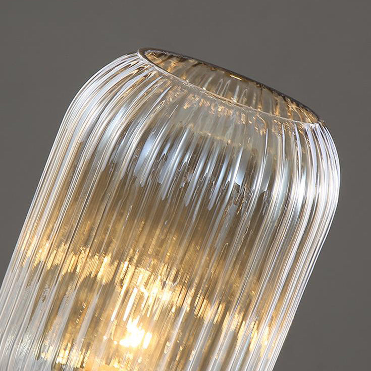 Ribbed Glass Ambient Table Lamp